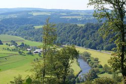 Blick ins Siegtal von der Alten Poststraße