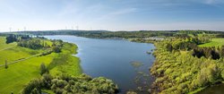 Blick auf die Krombachtalsperre