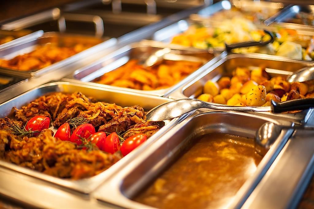 Mittagsbuffet im Restaurant Klosterbergterrassen